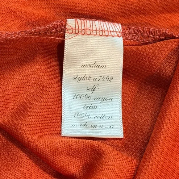 Alya Boho Rust Diamond Print Crochet Lace Trim Slip Boho Dress Medium - Picture 5 of 6